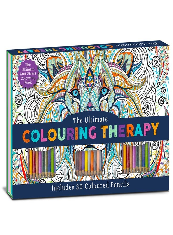 BRIJBASI Colouring Therapy Art Kit Book with Colored Pencils for Kids Featuring Fashion Illustrations and Engaging Activities - Ideal Gift for Girls - Ages 3+ Years - Image 1
